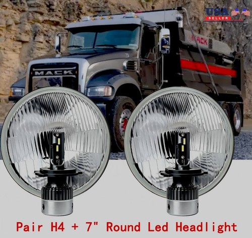 Pair round led - +,